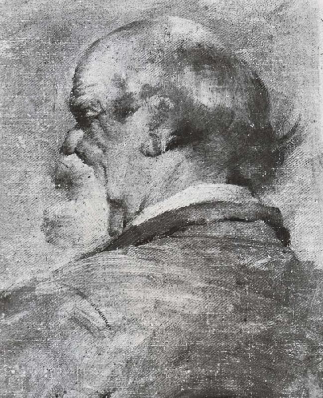 Head of an old man, Miles Evergood